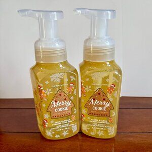 2 for $30 SALE - NEW 2-Pc BBW MERRY COOKIE Foaming Hand Soap 8.75oz 2-Pc